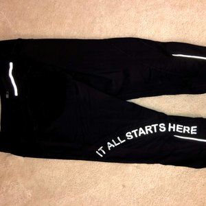 Bundle - 2 PAIRS of motivational capris - L